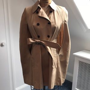 Hatch by J. Crew size M-L Khaki Belted Cape NWOT